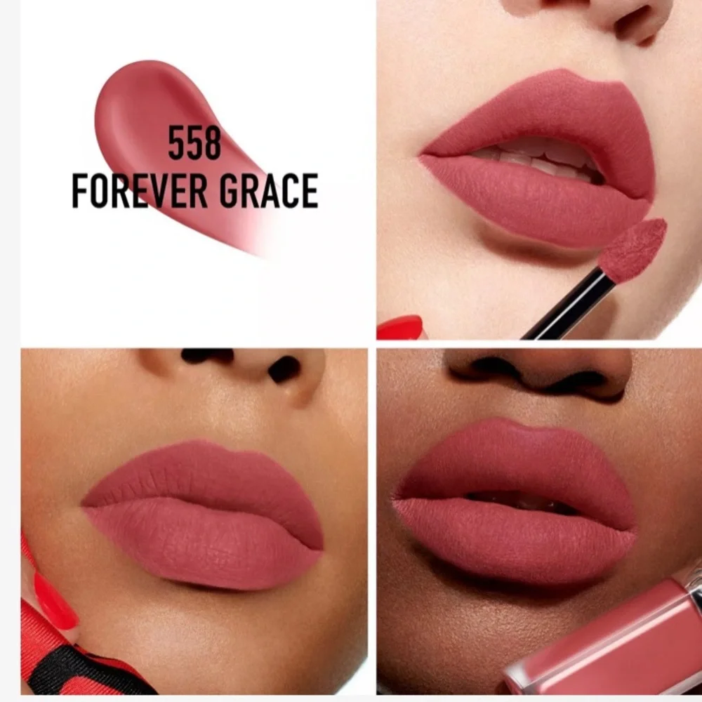 NWT Dior Rouge Dior Forever Liquid Lipstick shade forever grace 558 - Picture 1 of 6